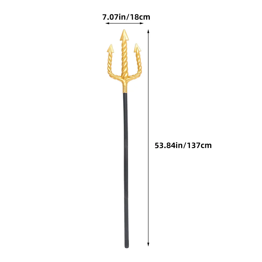 2 قطع هالوين ترايدنت البلاستيك تقليد ترايدنت تأثيري حزب الدعامة للأطفال ألعوبة الزخرفية خفيفة الوزن آمنة نتوءات خالية #6