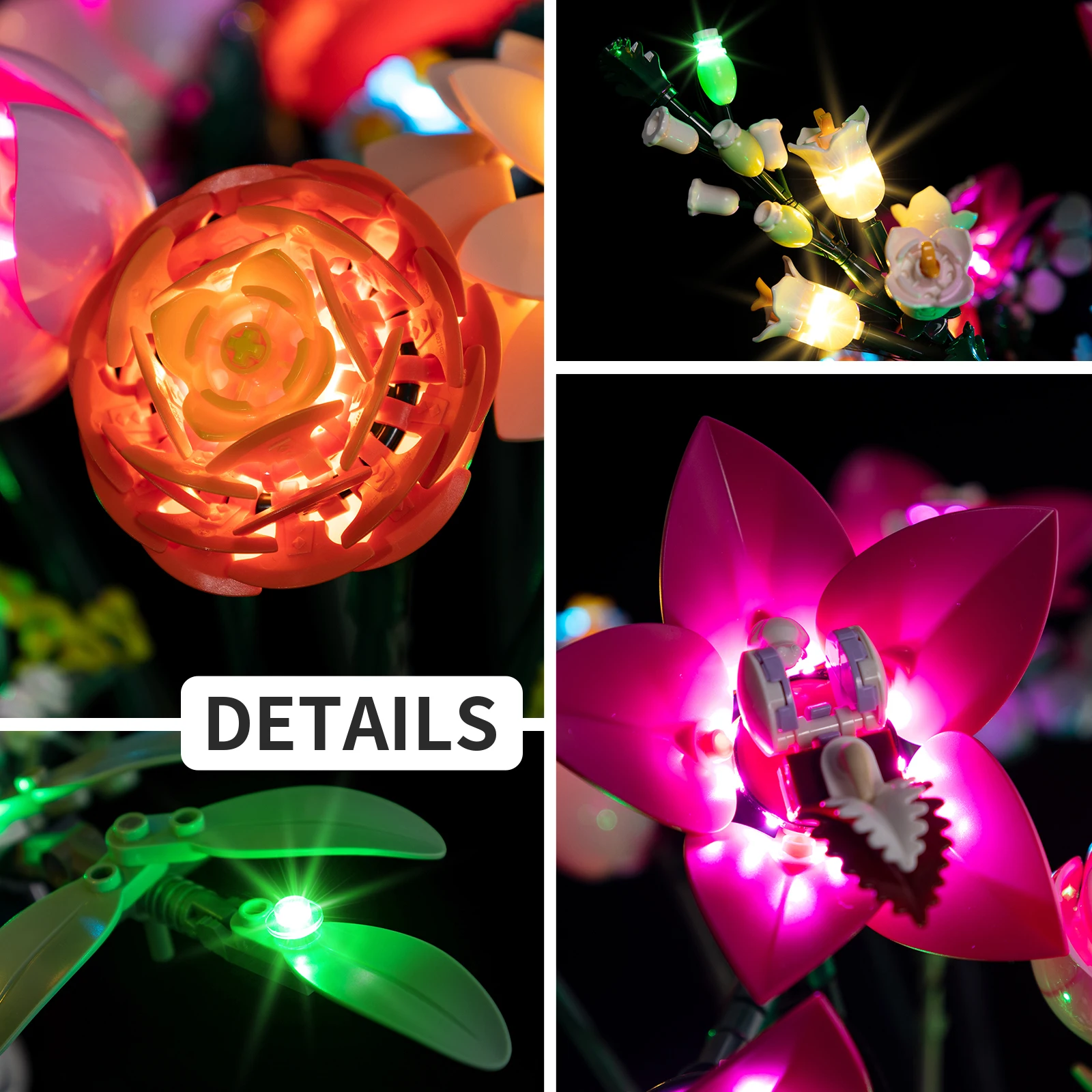 

Комплект светодиодных ламп для LEGO ICONS Pretty Pink Flower Bouquet 10342