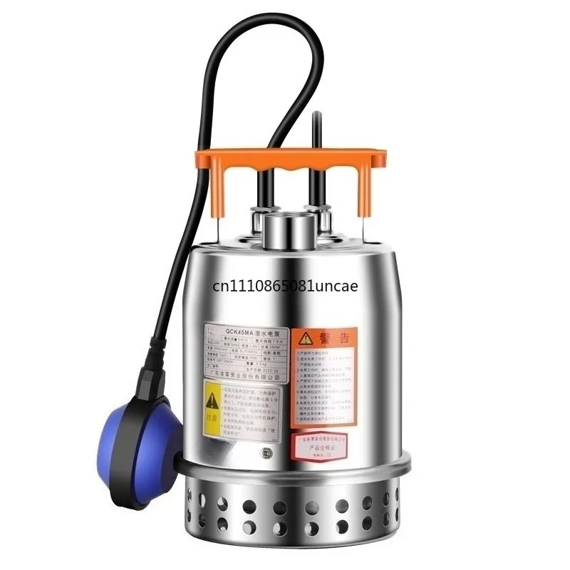 

304 Stainless Steel Automatic Submersible Pump Household Basement Sewage Drain Equipment Hot Sale