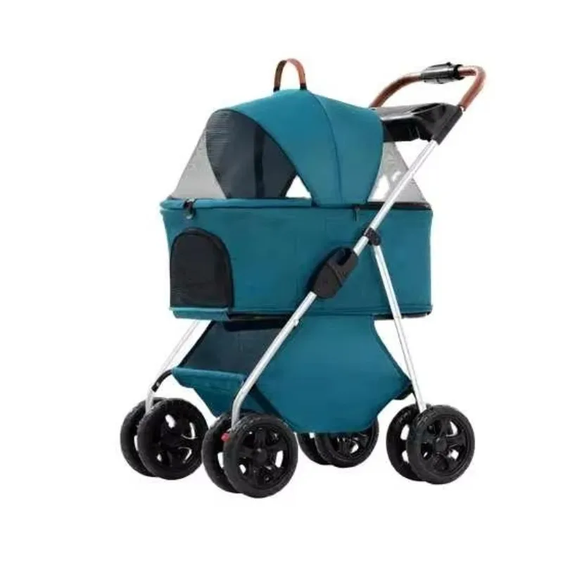 

Factory Direct Pet Carrier 360 Degree Wheel Portable Foldable Adjustable Lightweight Modern Large Storage Separable Trolley