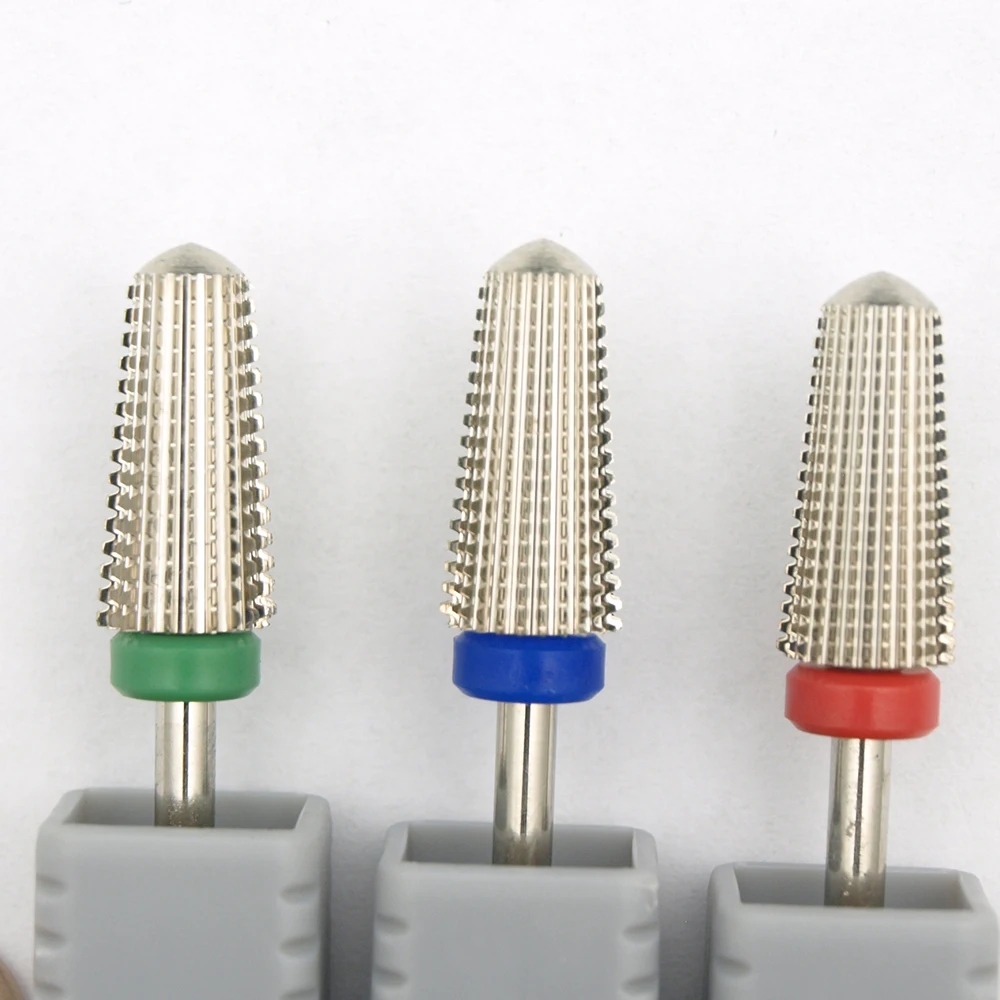 New Silver! 5 IN 1 Carbide multi-function Round Tungsten Carbide nail milling drill bits Double hand use - Image 4