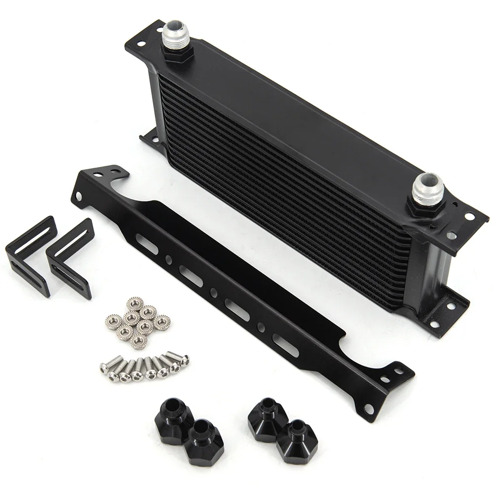 M-MODEL 15 Rows Oil Cooler Kit Oil Cooler With Bracket And AN6 AN8 Adapters