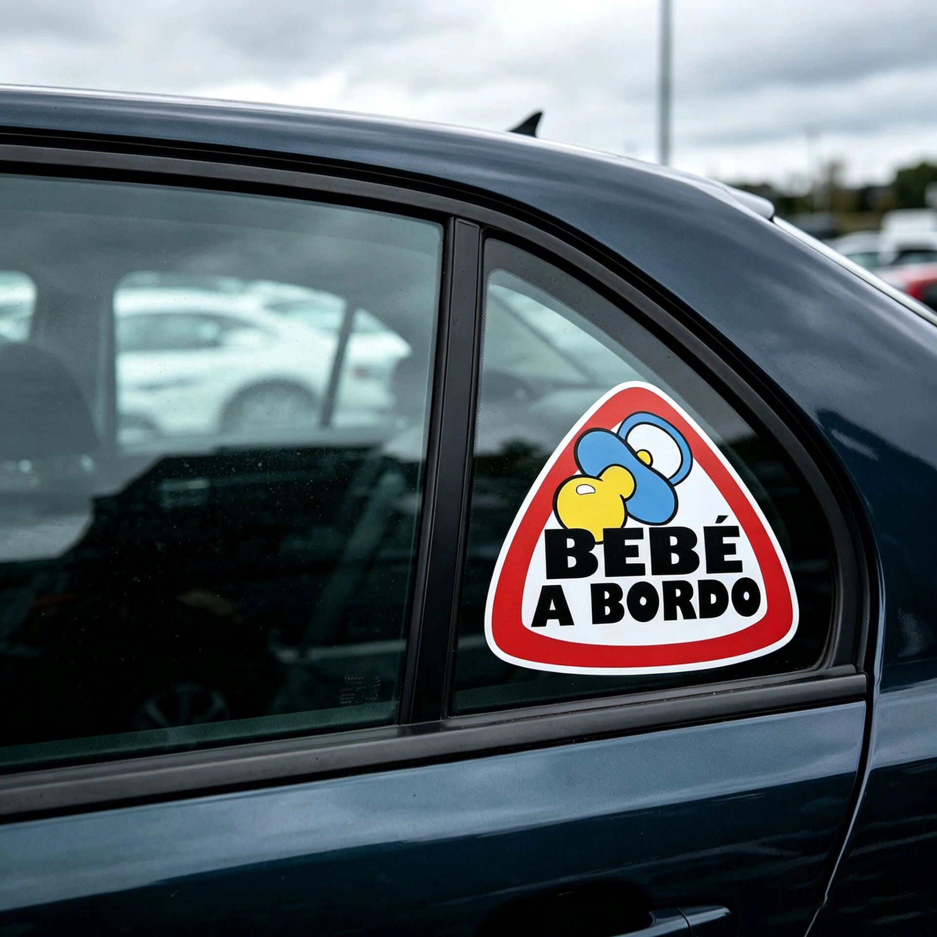 LYKX Car Sticker Baby on Board Spanish Bebe A Bordo Colorful Waterproof Reflective Decal Auto Accessories PVC Decals - view 4