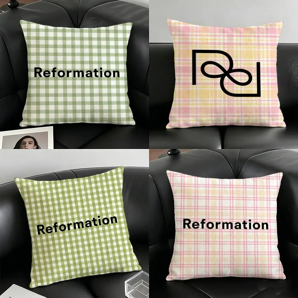 R-Reformation MAKE UP BRAND Pillow Case Linen Pillow Covers Cover For Couch Living Room Bench Patio Floor Linen Home Decor
