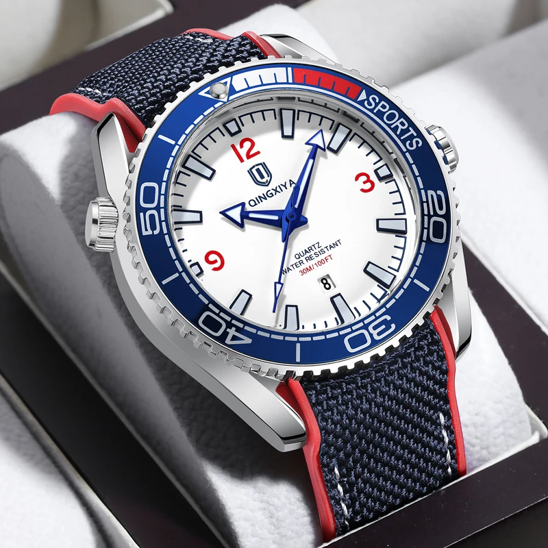QINGXIYA Orologio da uomo casual Orologio da uomo di alta qualità Orologio da polso da uomo luminoso impermeabile di lusso Orologi al quarzo Reloj Hombre