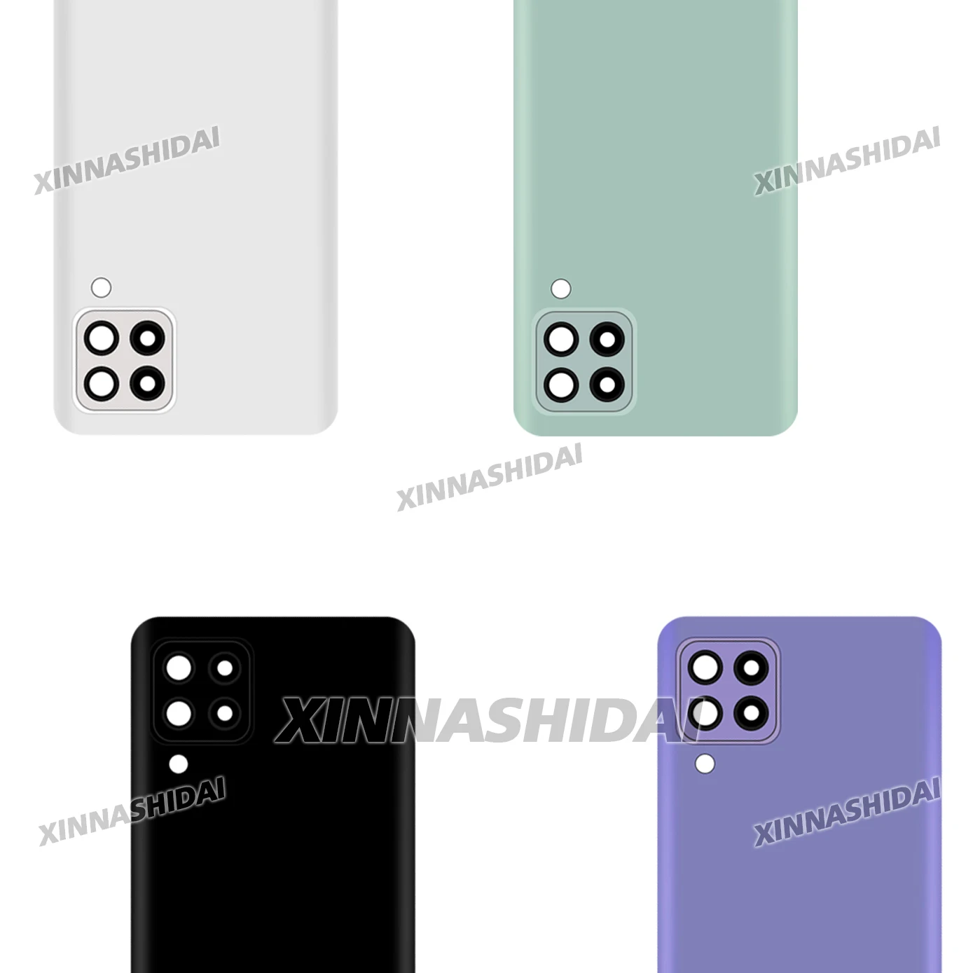 New For Samsung Galaxy A22 4G Battery Cover Door Rear Housing Case Replacement Parts For Samsung A22 4G Middle Frame