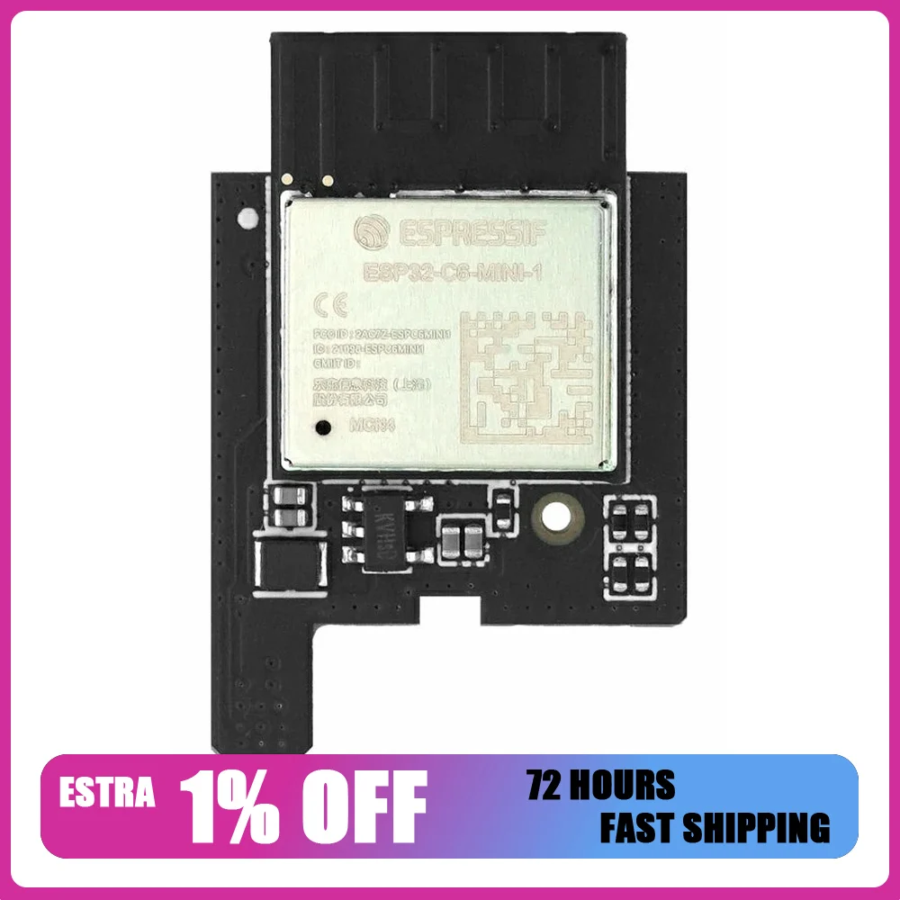 M5Stack Stamp-AddOn C6 for P4 ESP32-C6 WiFi Expansion Module for M5Stamp ESP32-P4 Development