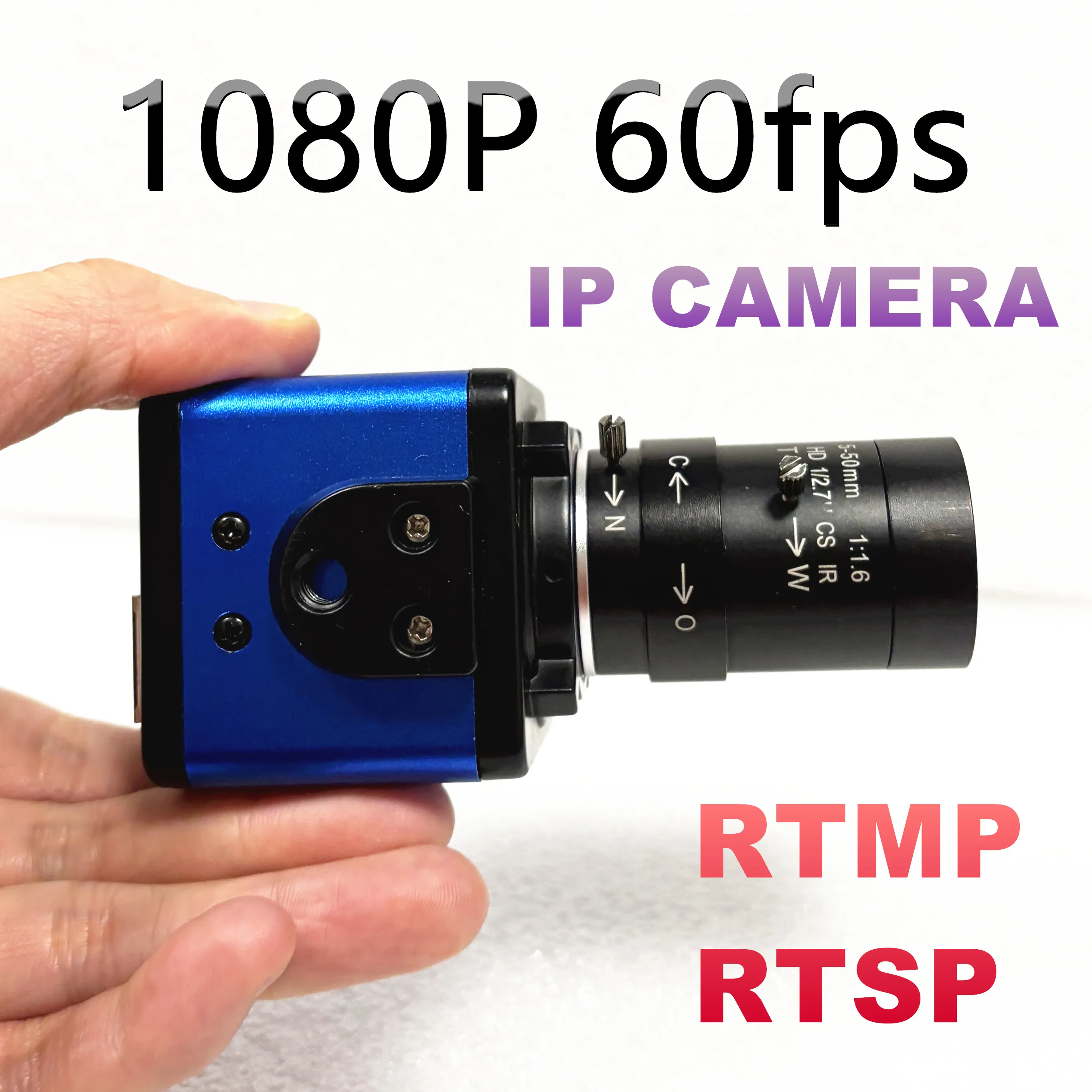 Kamera IP 1080P 60fps Rtmp Rtsp 1296P 30fps High Frame Rate Box Mini Ip Camera Sd Card Cctv P2p Security Protection CCTV H.265