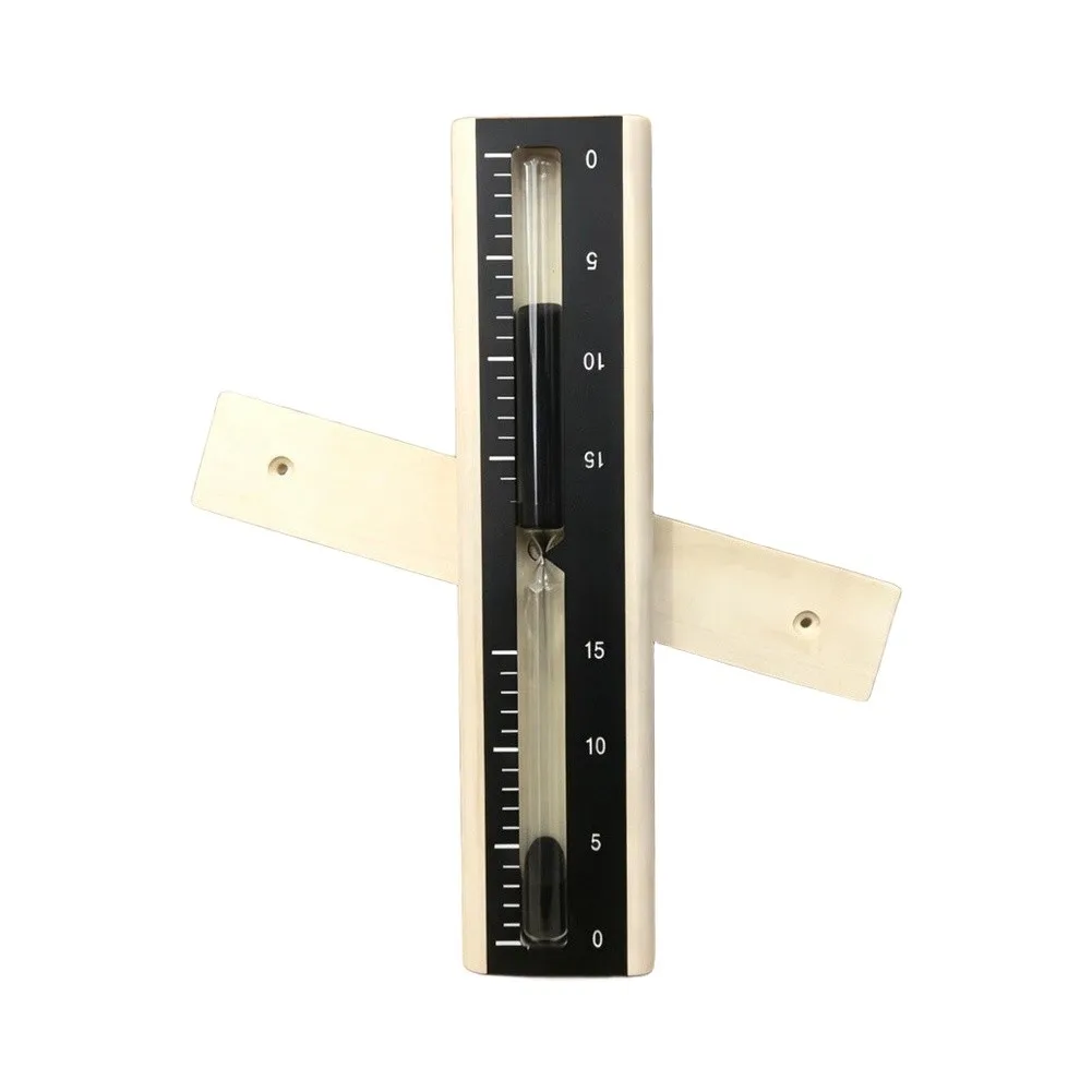 15-Minute Wooden Hourglass Timer for Sauna Yoga Meditation For Spa Home Office Desk Decor Time Management Tool