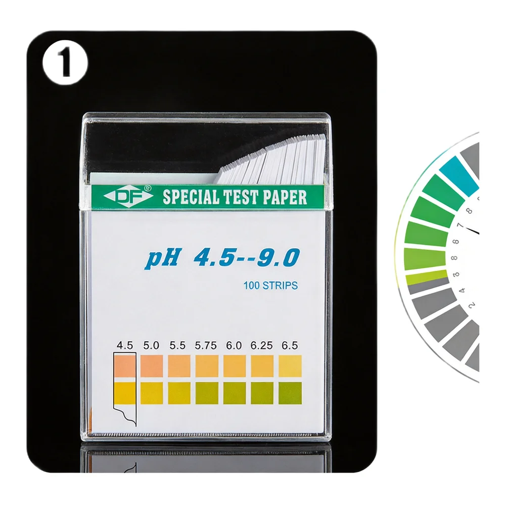 pH Value Test Strip Set, 100 Piece, Quick and Accurate Results, Perfect for Testing Acids and Bases in Different Applications