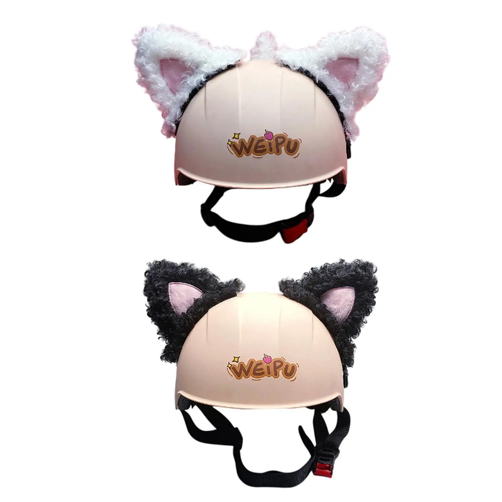 

Generic Helmet Accessories Helmet Embellishments Helmet Decor Cartoon Plush Helmet Ears for Skating Helmet Motorcycle Helmet