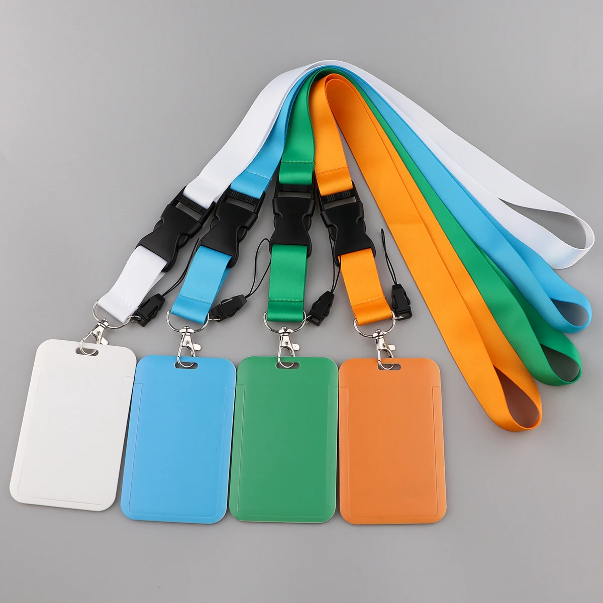 Candy Color Neck Strap Pure Color White Lanyard For Key USB Holder ID Pass Card Name Badge Holder Camera Cell Phone Straps