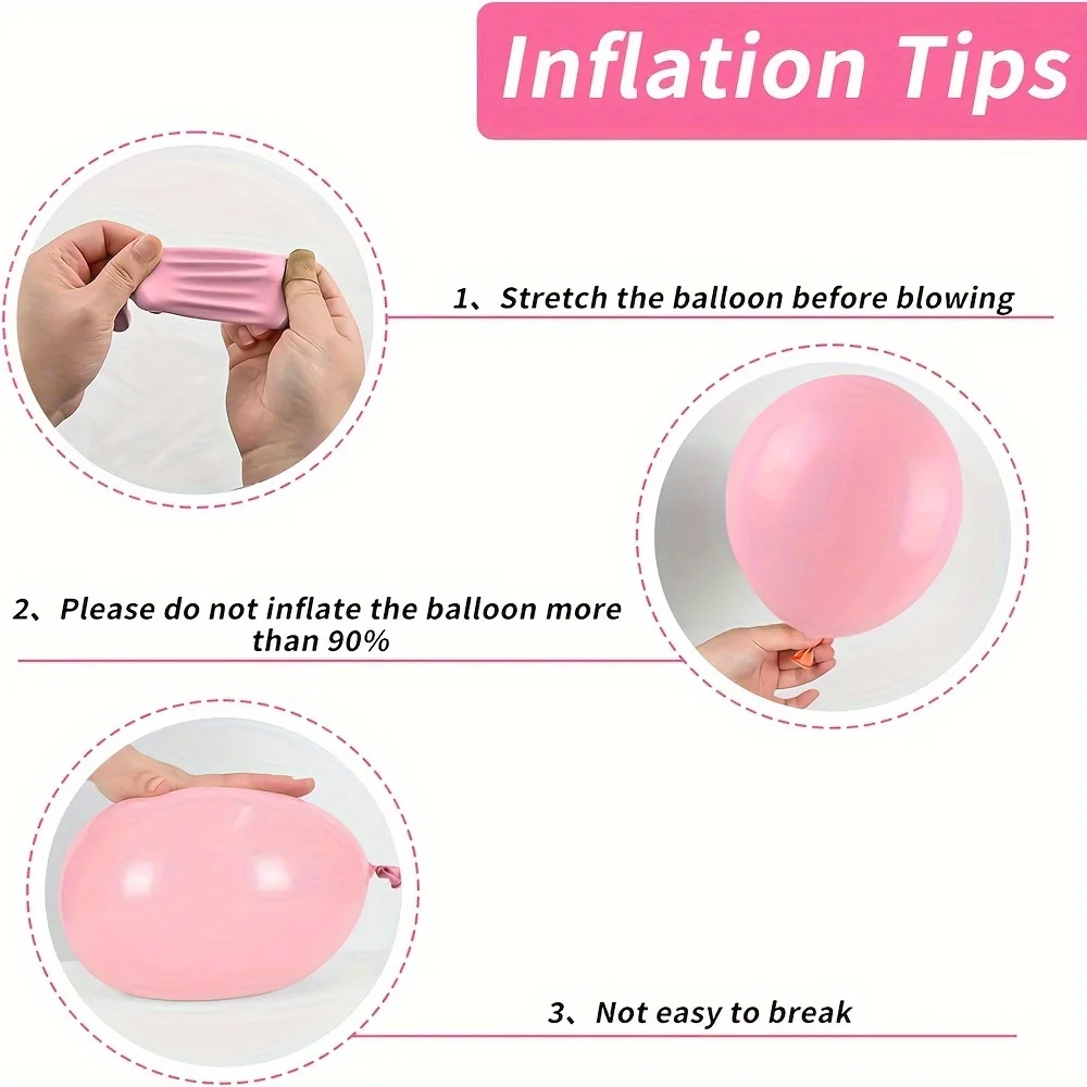 1pc/18PCS Maca Pink Yellow Balloon Garland Set Suitable for Back To School Decoration,Birthday Party Balloon Decoration Supplies