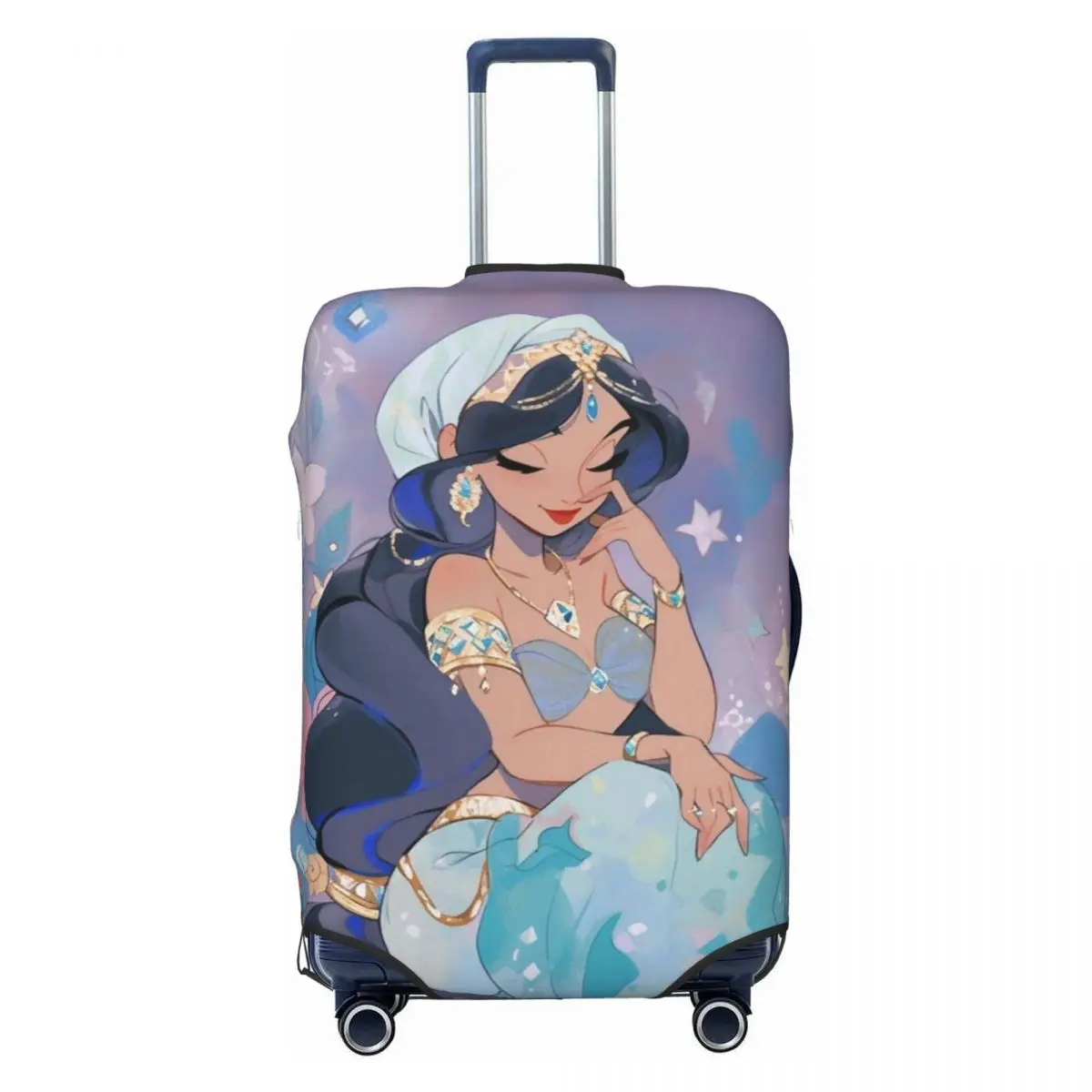 

Custom Princess Jasmine Luggage Cover Fashion Cartoon Aladdin Suitcase Protector Covers Suit For 18-32 inch