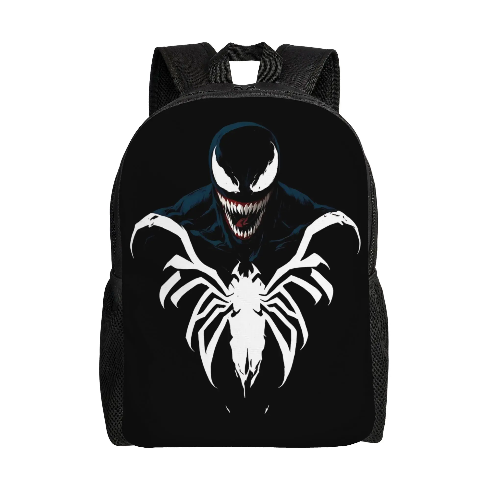 

1PC Fashion Backpacks Venom Hero Daypack Cool demon superhero Good Quality High School Zipper Closure Rucksack