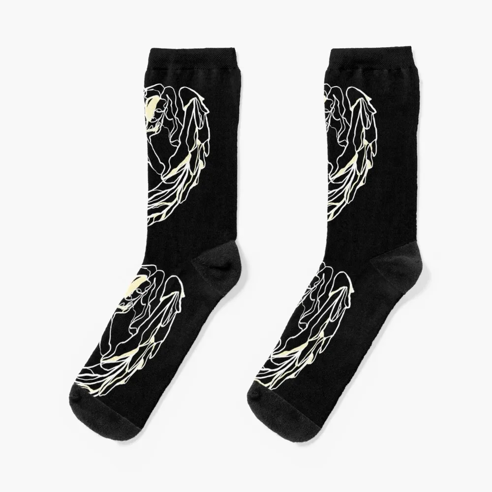 Single Line - Softness Socks with print hiphop Designer Man Socks Women's