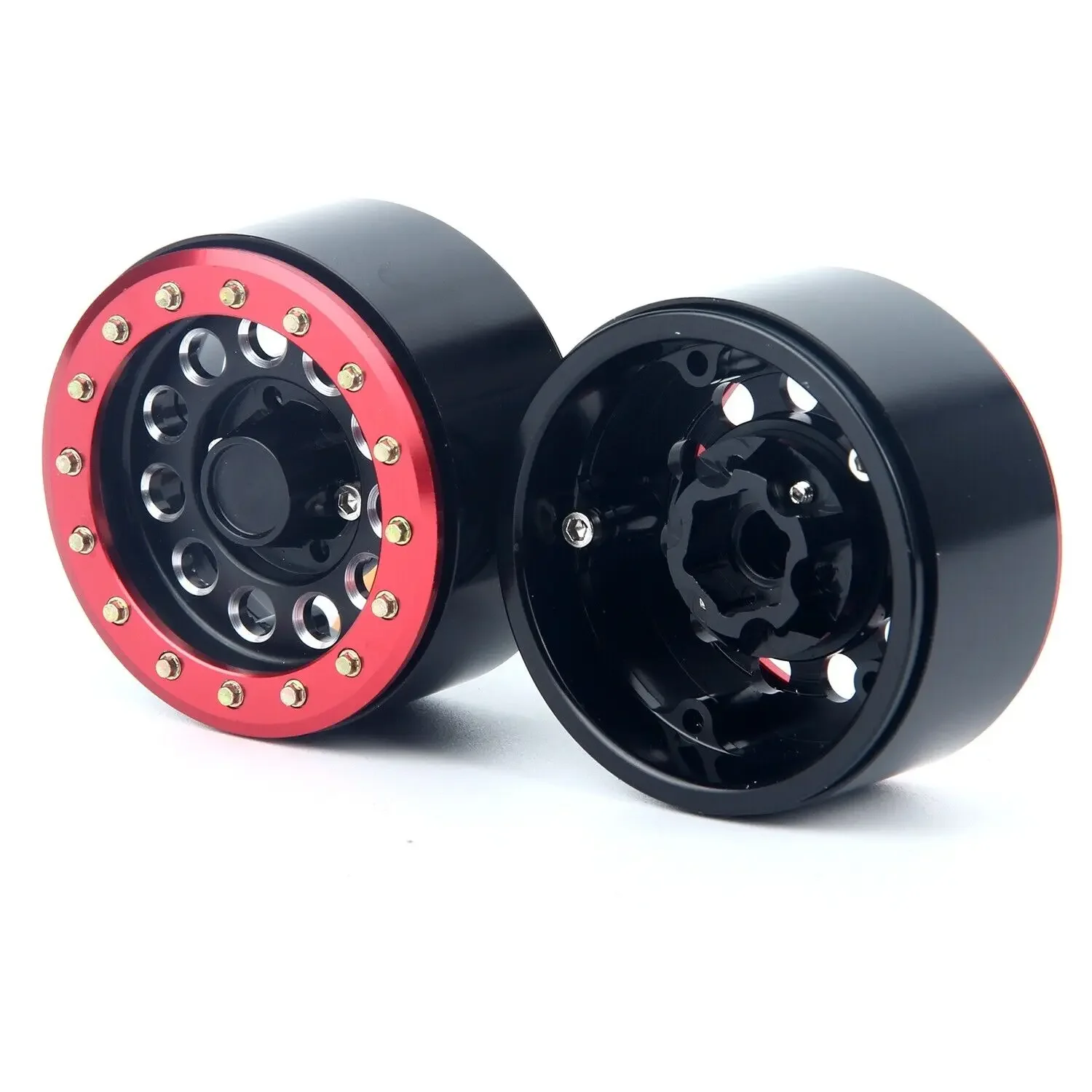 LCX Racing 1/10 RC الزاحف سيارة الألومنيوم العالمي Beadlock 1.9 "جنوط العجلات ل Traxxas TRX4 TRX6 محوري SCX10 II III Gen8 Gen9