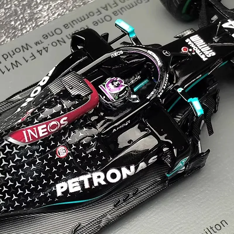 Spark 1/43 Mercedes-Benz F1 Car Model Hamilton 2020 W11 Turkey Station 7 Crown Edition F1 Cars Room Decoration Birthday Gift