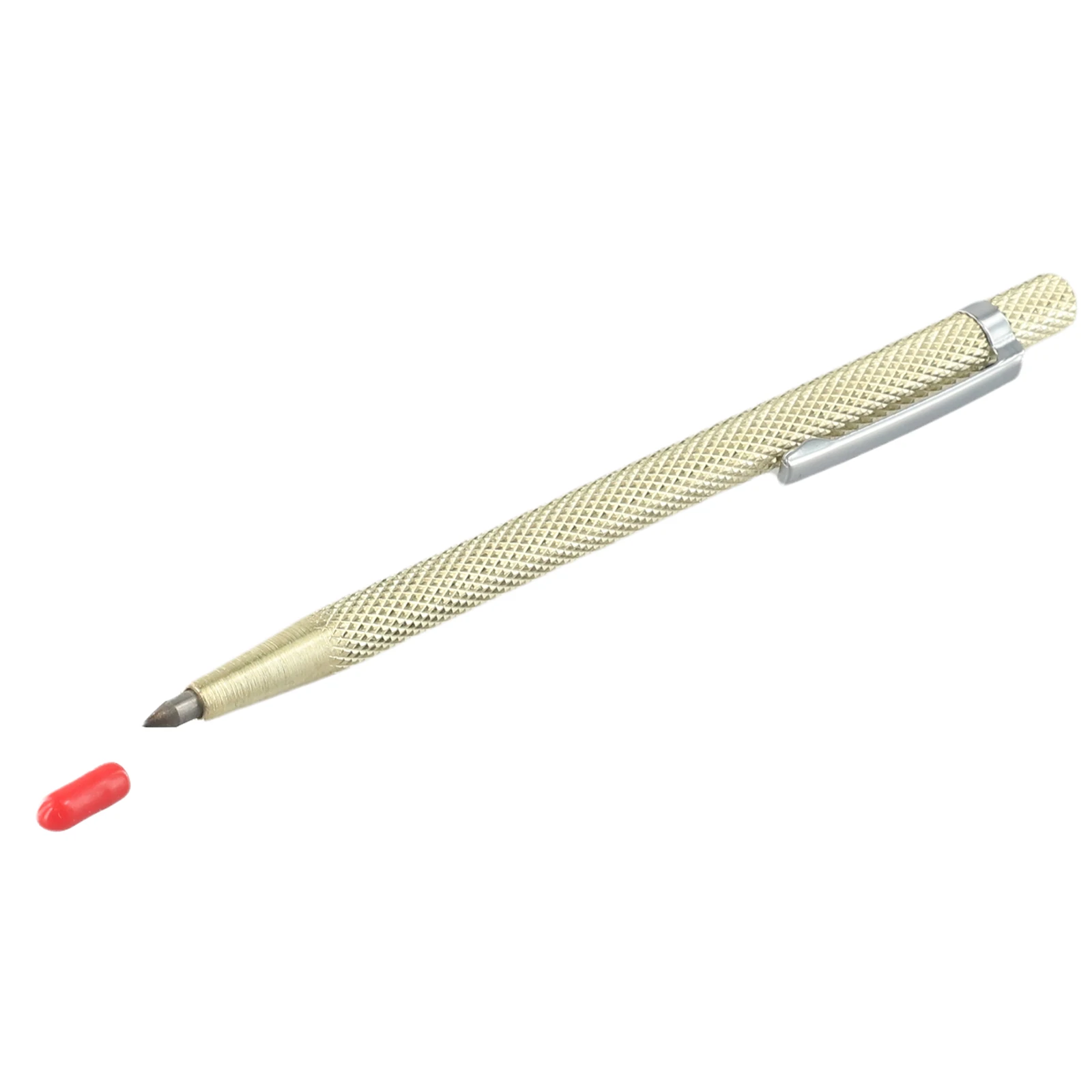Carbide Construction Scriber for Tile Glass and Metal Marking Featuring Ergonomic Curved Tip and Non-Slip Grip