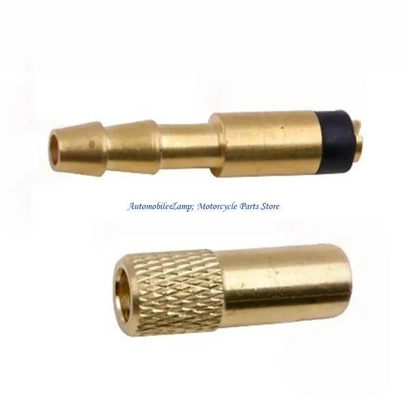

H7BD Anti Leakage Brass Quick Connection Air Nozzle Adapter Inflation Nozzle for Standard Tire Valves on Vehicles Bikes