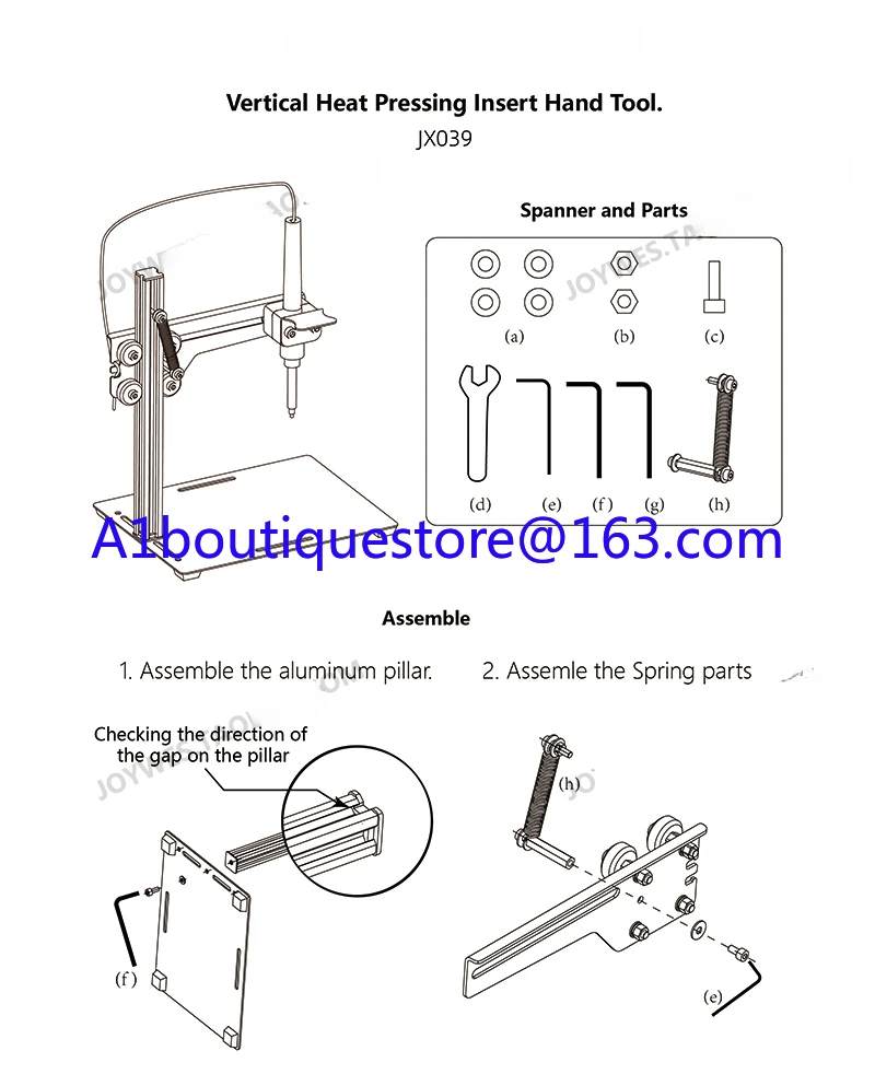 Hotmelt moer implantaatmachine plastic stud koperen moer implantaatatie DIY plastic 3D-print moer kolom