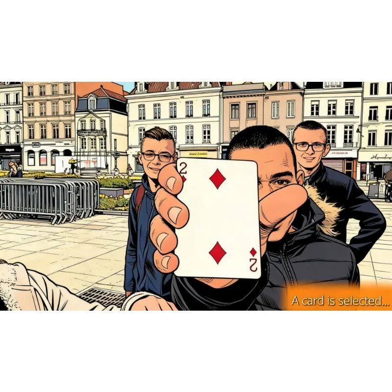 Split-Card Gimmick by Mickael Chatelain Magic Tricks Close Up Stage Illusions Magician Props Toys Magia