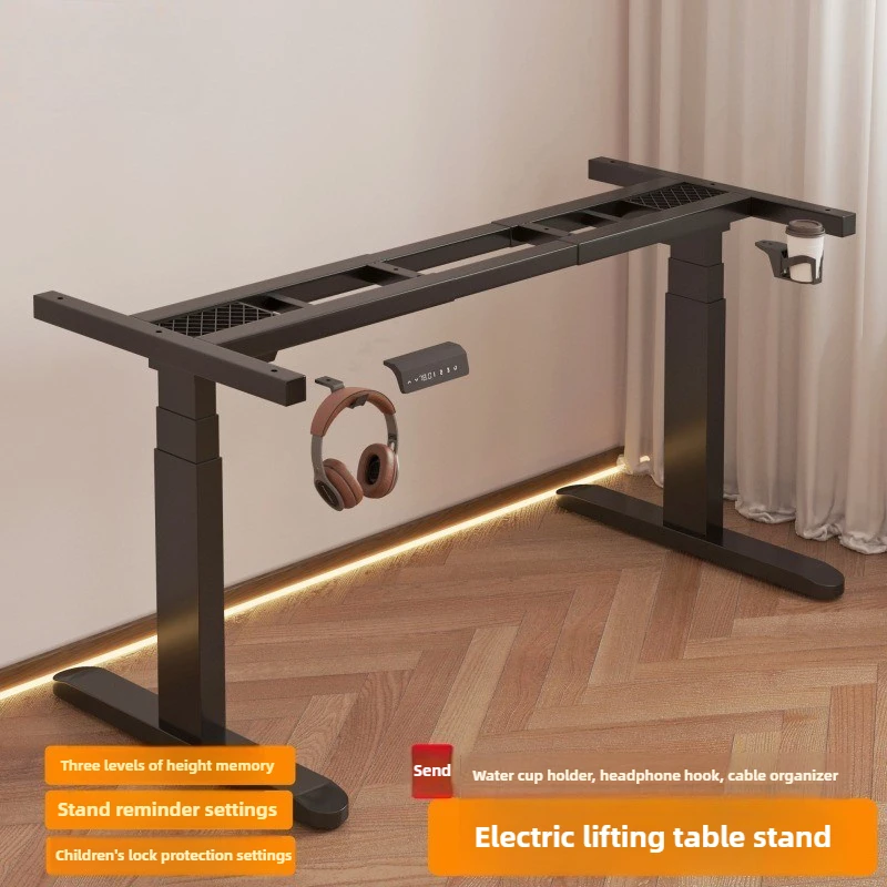 طاولة رفع كهربائية من الخشب الصلب، طاولة كمبيوتر ذكية، مكتب دراسة منزلي، مكتب مكتب، طاولة ألعاب، منضدة غرفة النوم