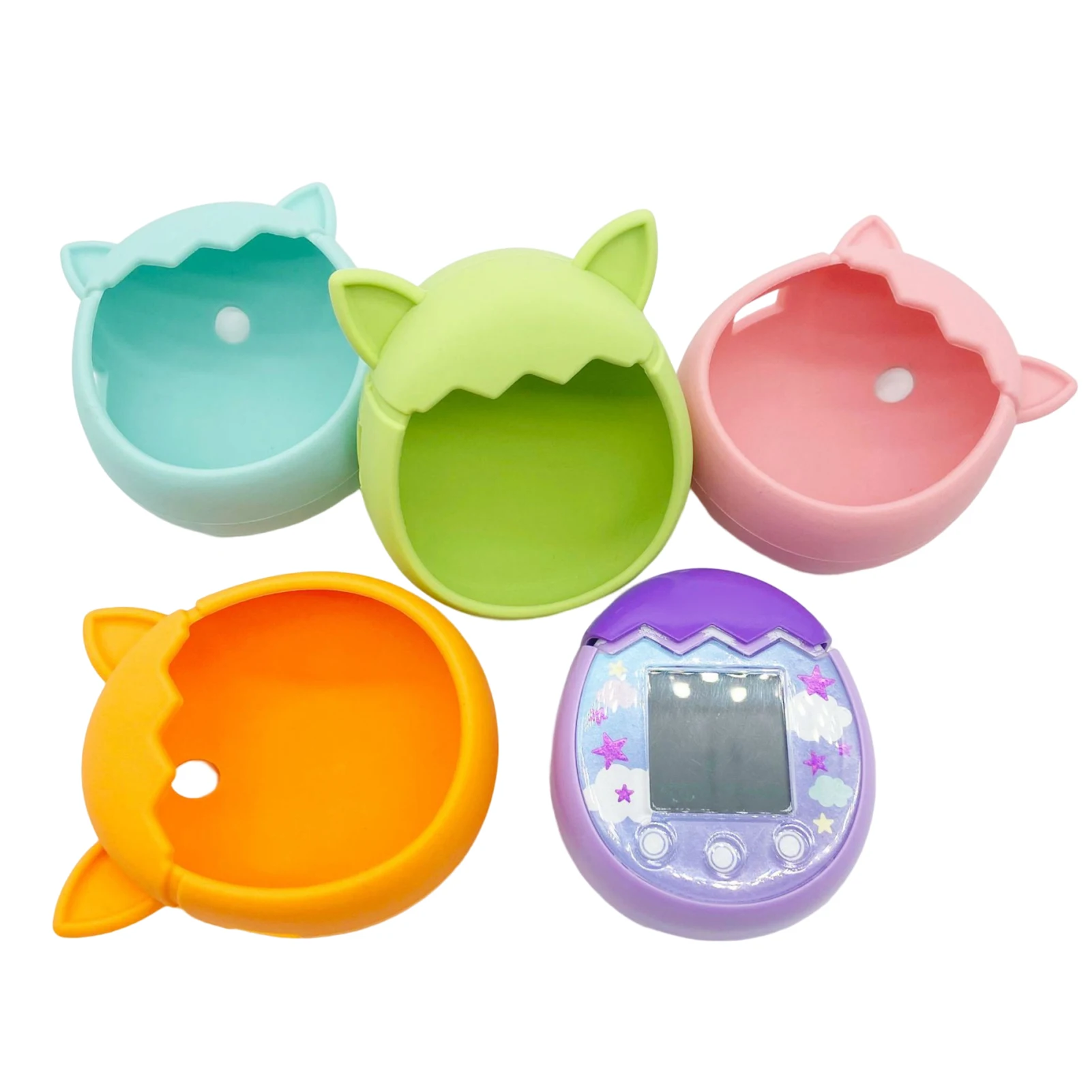 Casing Silikon untuk Tamagotchi Pix Mesin Permainan Hewan Peliharaan Virtual Sampul Kulit Lunak Gel Pelindung untuk Casing Konsol Game Tomagatchie