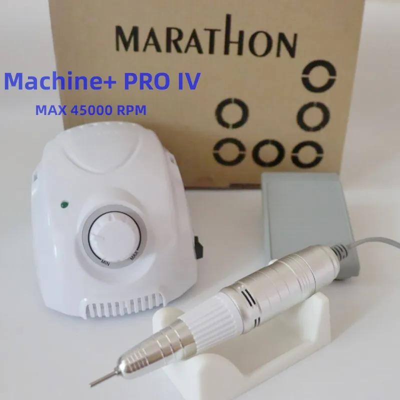 65W STRONG 210 Machine Manicure Bt Marathon Champion-3 Control Box 45000Rpm Sde PRO IV Handle Electric Nail Drill Nail