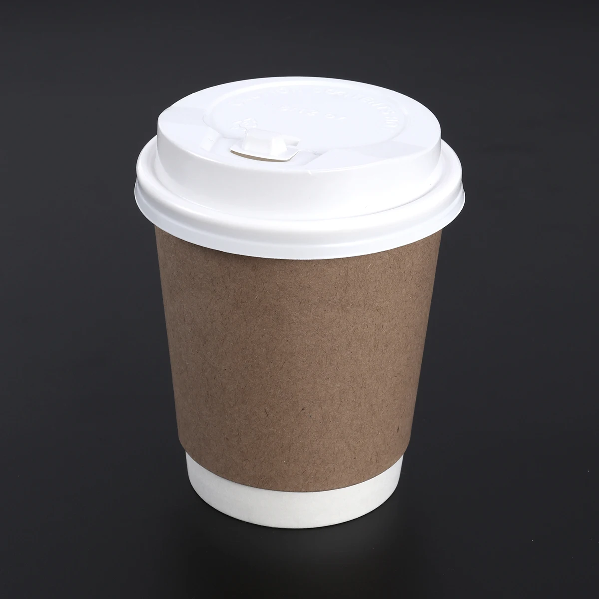 

50pcs Thick Paper Cups Disposable Double Wall Kraft Hot Drink Coffee Cup Perfect for Parties weddings Office Use