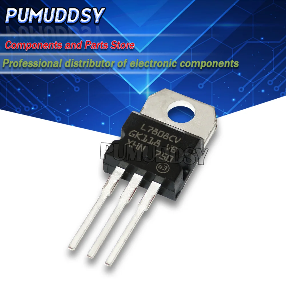 10PCS New L7808CV L7808 7808 TO-220 IC