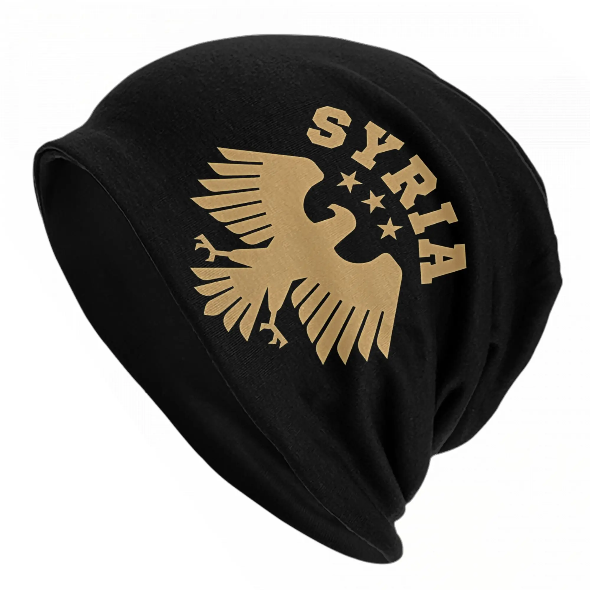 

Шапка-бини с изображением орла Сирии, стильная уличная шапка-бини, теплая универсальная шапка двойного назначения