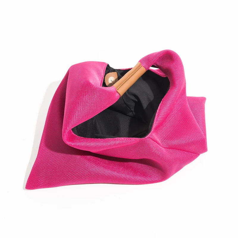 MABULA Summer Mesh Women Top Handle Handbags Large Capacity Shopping Totes Colorful Branded Design Shopper Bags