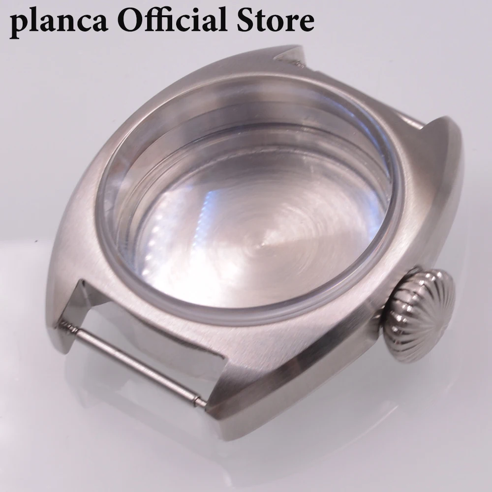 

Silver 36mm NH35 Case Stainless steel Sapphire glass Watch Case Fit NH35 NH36 Movement