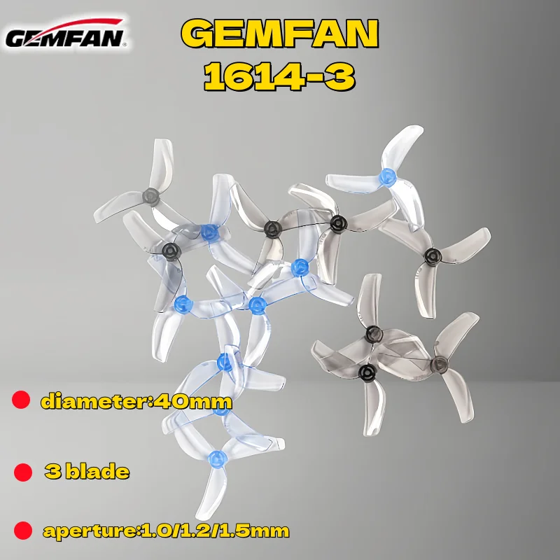 

4 пары крошечных пропеллеров Qianfeng 1614-3, дизайн tinywhoop Flight, лопасть пропеллера для дрона 1,0/1,2/1,5 мм с апертурой