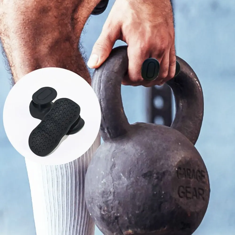 2Pcs Silicone Weight Lifting Grips Grip Strengthener Finger Exerciser Barbell Bar Pads Lightweight Pull Ups Palm Gripper