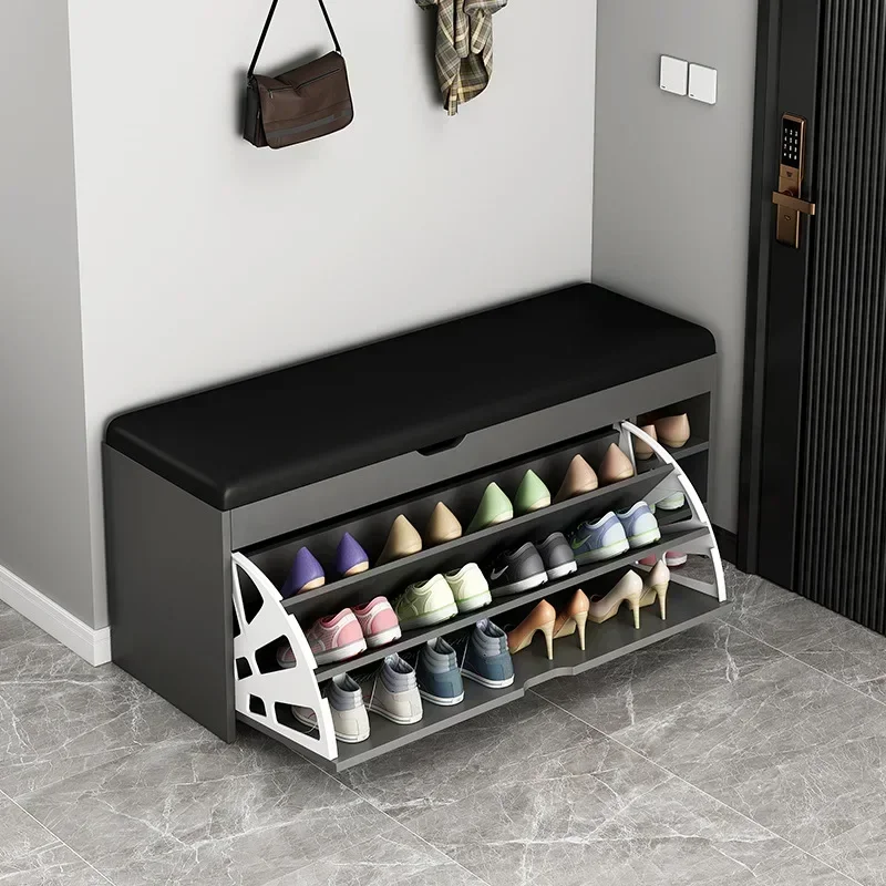 Shoe changing chair, storage rack, simple, multi-layer, integrated shoe cabinet, storage rack, dust-proof