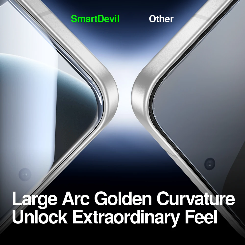 SmartDevil Folia ze szkła hartowanego do OPPO Find X9 Ultra X9 Pro X9 HD Przezroczysta osłona ekranu Corning Glass odporna na zarysowania — zdjęcie produktu 5