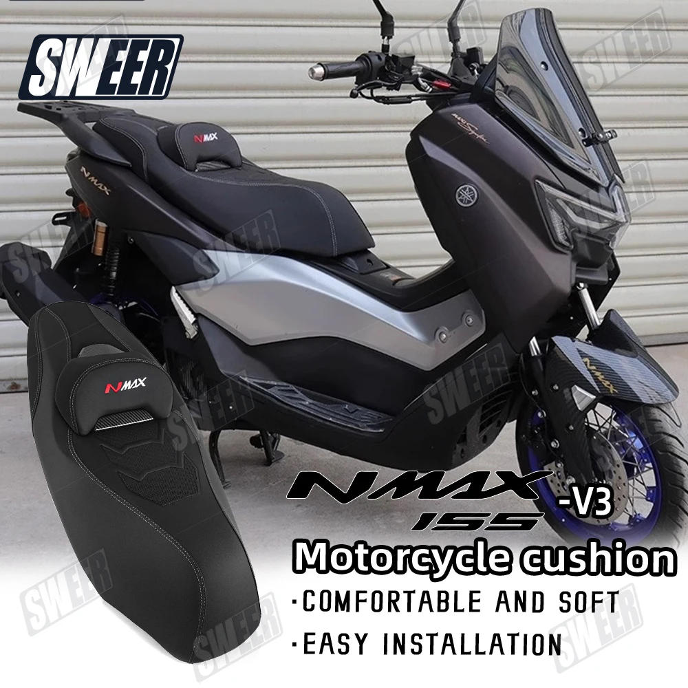 Motorcycle Seat Cushion Suitable For YAMAHA NMAX155 2025-2026 Modified Waist Design Waterproof Comfortable Anti Slip Seat Pad