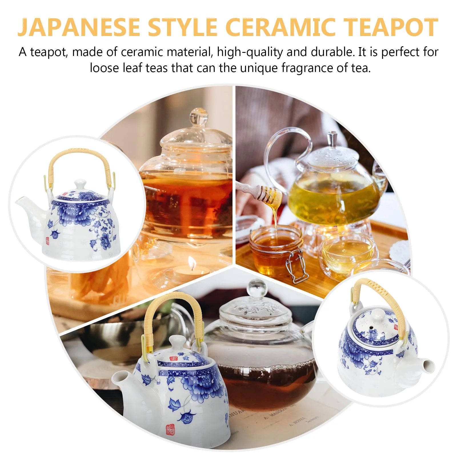 

1 шт., керамический чайник в японском стиле, фарфоровый чайник, крутой чайник, большая емкость, носик, съемный фильтр