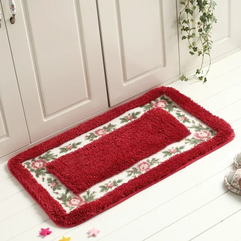 1 PC Entrance Floor Mat Door Mat Bedroom Foyer Entrance Mat Super Soft Bathroom Non-slip and Water Absorbent