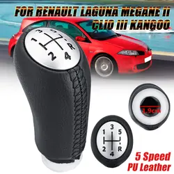 Car Shifter Knob Head 5 Speed For RENAULT Laguna Megane 2 Clio 3 Kangoo 2003 20004 2005 2006 2007 2008 2009 Car Accessories