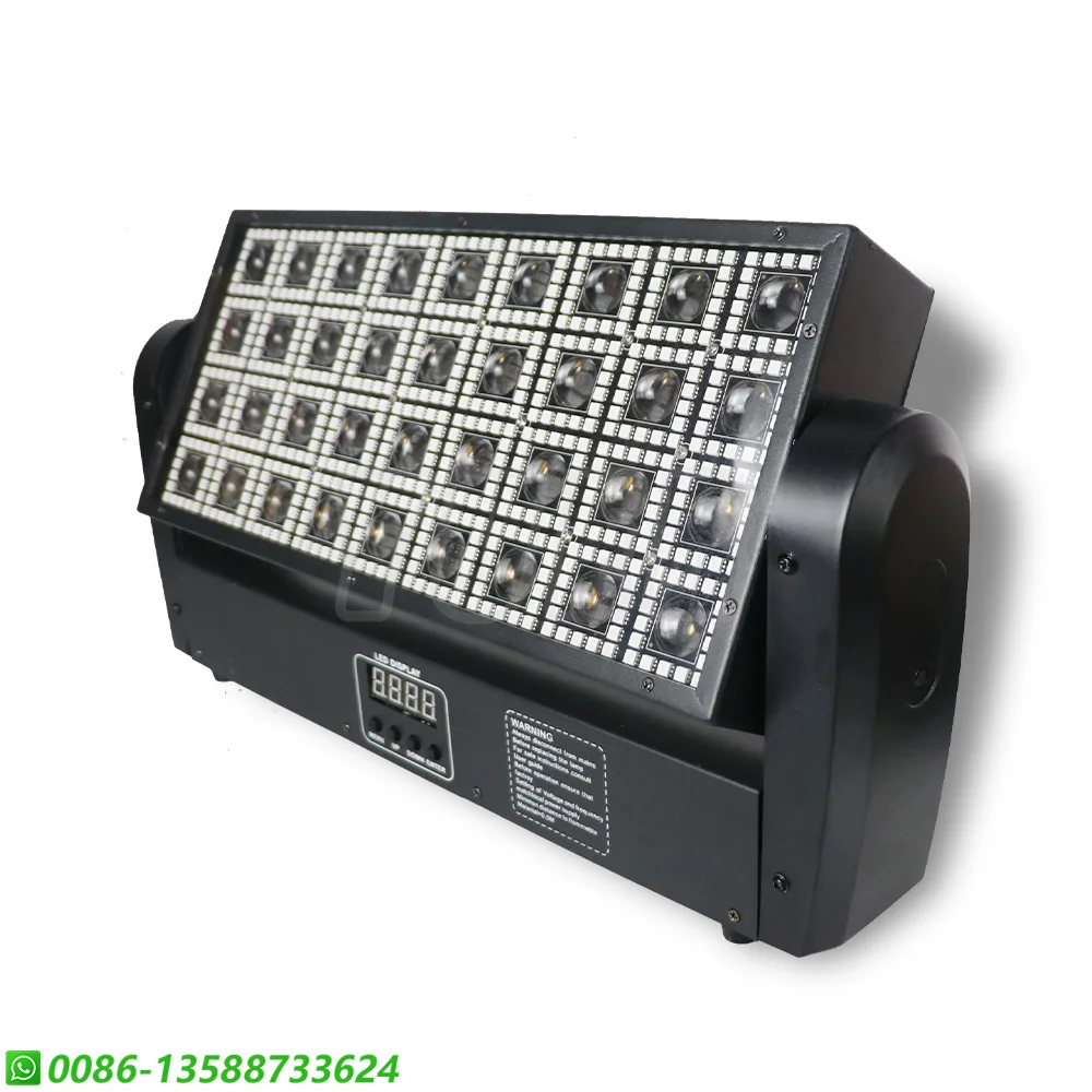 Imagem -02 - Rgbw Led Wash Beam Effect Strobe 36 e 36 Zone Moving Head Dmx512 Controle Único Corrida de Cavalos Concerto Bar Clube Iluminação Noturna