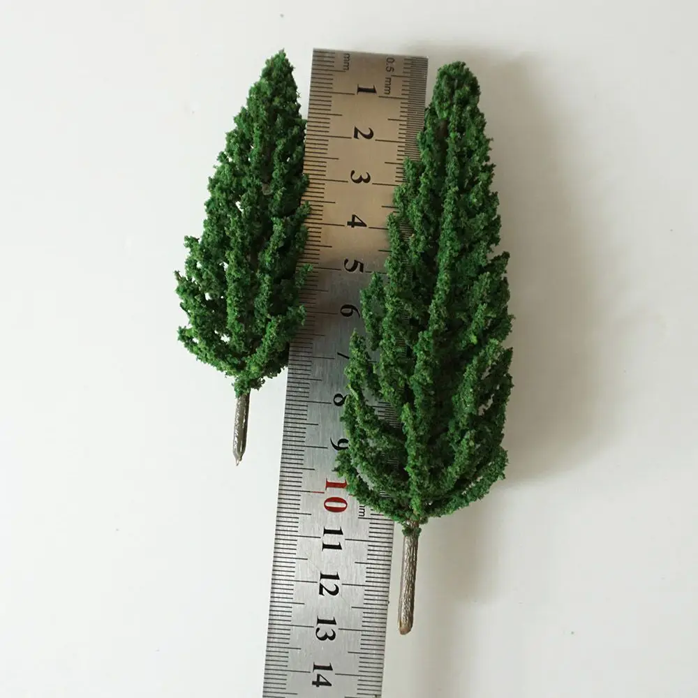 30PCS Dark Green DIY Scene Layout Scenery Model Trees Train Park Railroad