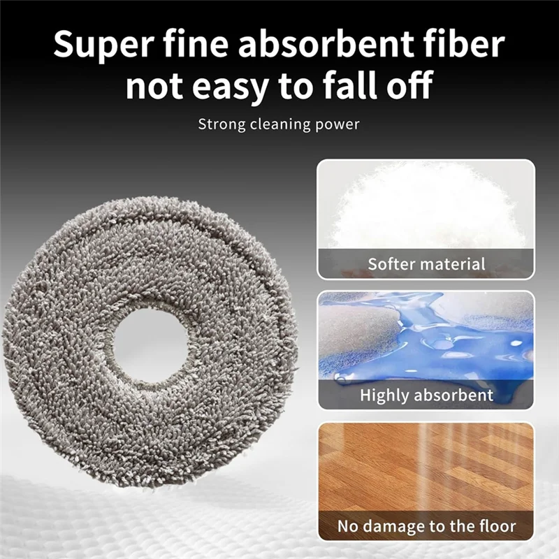 A006-сменные моющиеся подушечки для швабры для Roborock Saros Z70/Roborock G30space, детали для пылесоса, 8 шт.