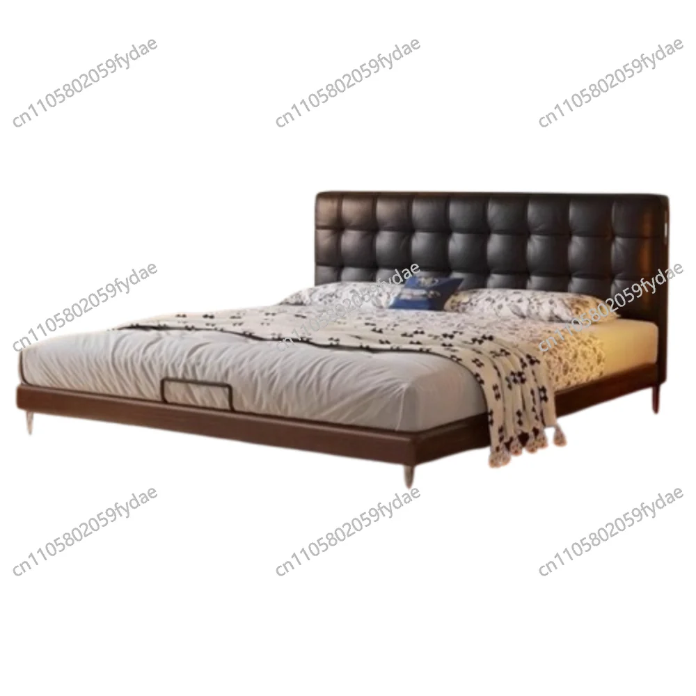 Cama Minimalista de 180x200, Cama Queen Europea Tapizada, Cama Moderna con Estructura para Niños, Cama de Lujo para Dormitorio, Accesorios para el Hogar