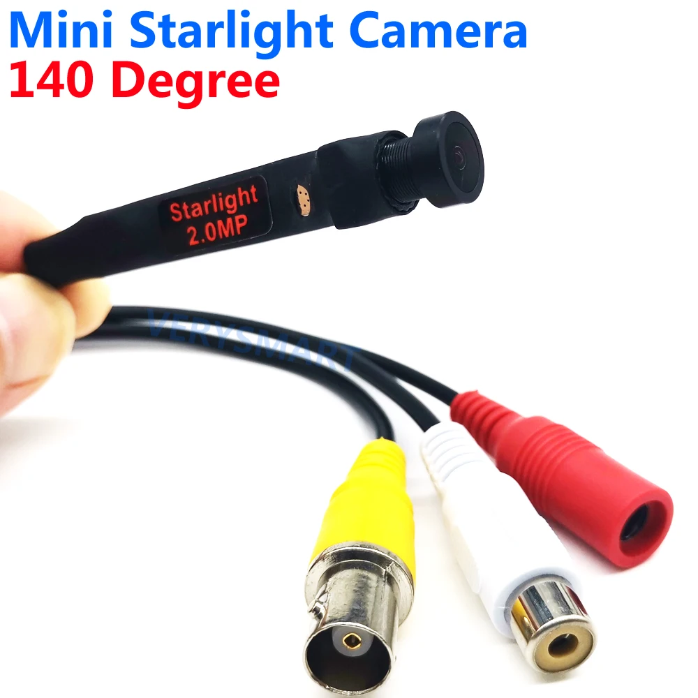 Micro Mini Starlight Camera HD 140 Degree Wide Angle Lens 2MP AHD Security Camera for 1080P AHD Camera System