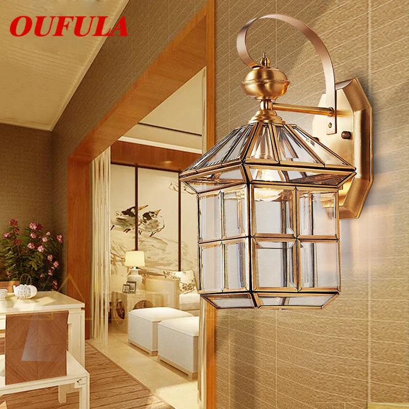 

SAMAN Modern Wall Lamps Brass Sconce Outdoor Waterproof Contemporary Decorative for Balcony Courtyard Corridor Villa Duplex