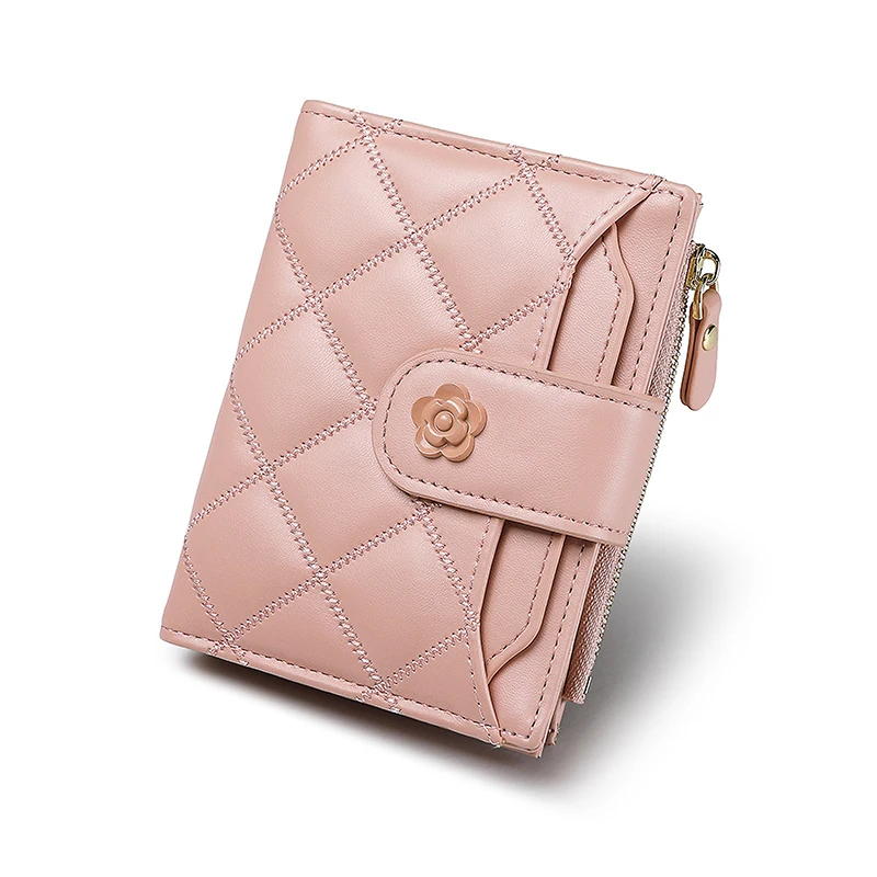 Classic Wallets for Women Faux Leather Card Holder Purses Plaid