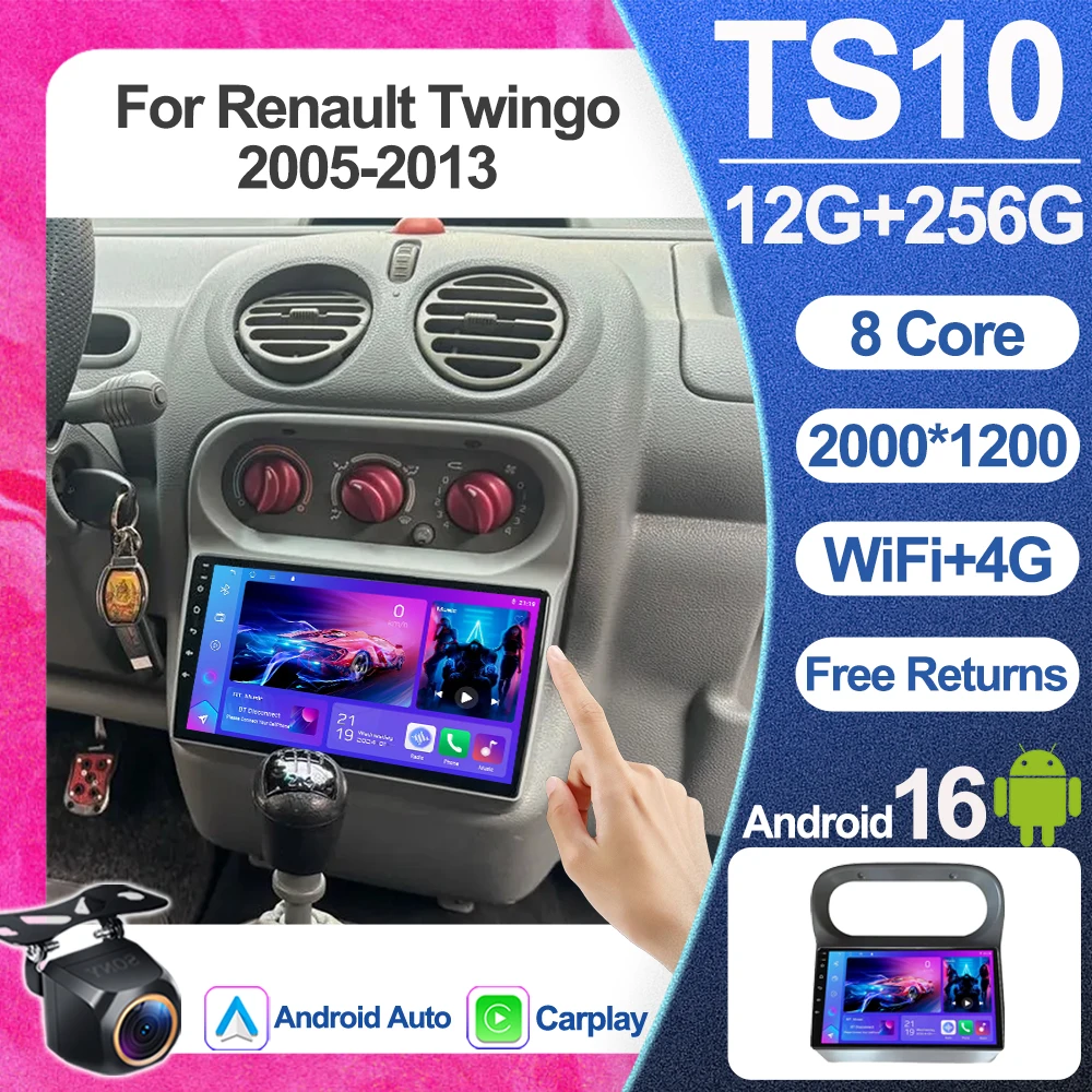 

Car Radio Auto Android 16 For Renault Twingo 2005 2006 2007 2008 2009 2010 2012 2013 Multimedia Video Player GPS Navigation 2Din